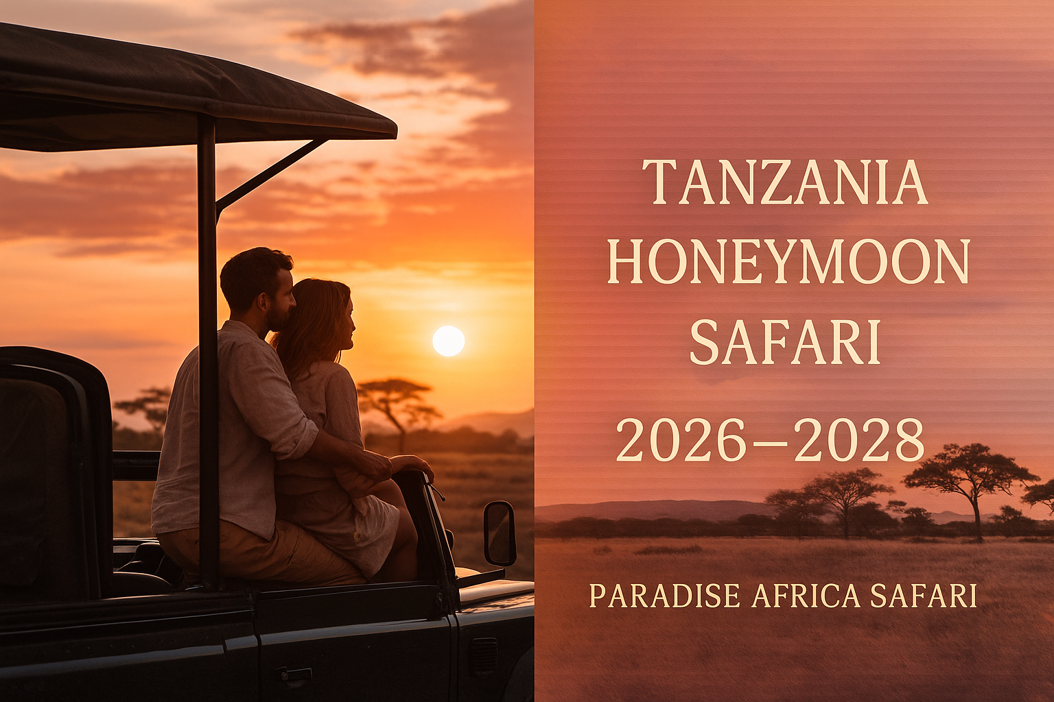 Tanzania Honeymoon Safari 2026–2028 | Paradise Africa Safari