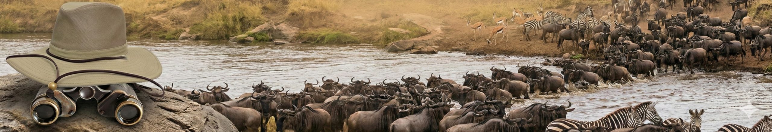 wildebeest migration banner paradise africa safaris